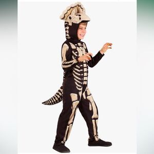 Kids Dinosaur Skeleton Costume - Black and White